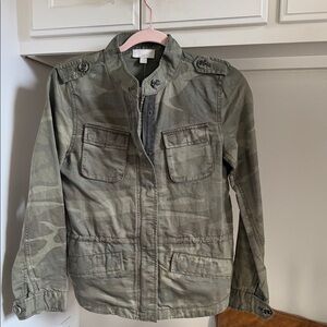 LOFT Olive Camouflage Jacket